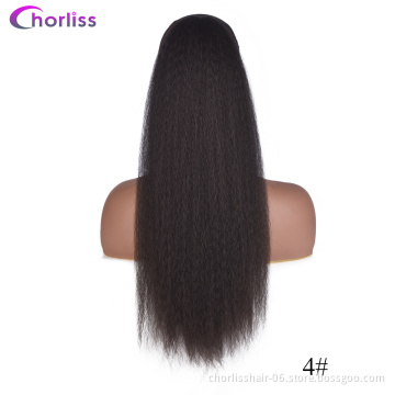 Top Quality Ponytail Holder Chorliss For Kids Natural Color Drawstring Kinky Curly Synthetic High Ponytails Hair Extensions